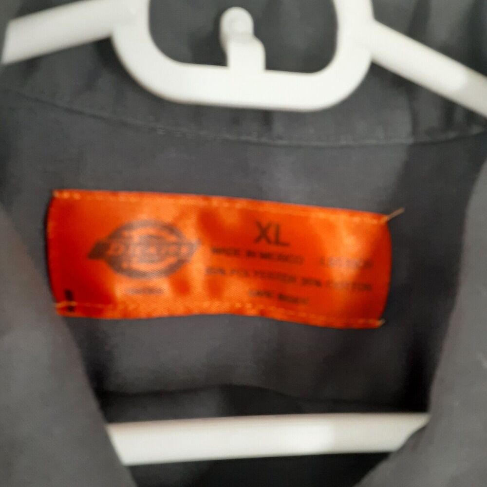 Dickies Adult Mens XL Motorcycle Club Rally Short Sleeve Button Up Shirt Gray - Picture 4 of 10